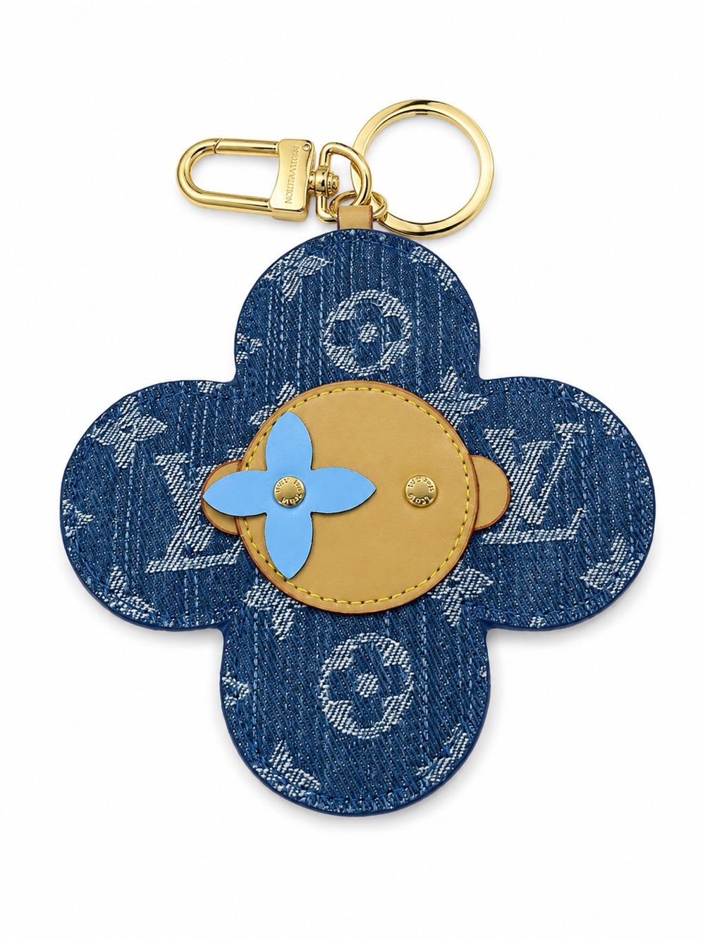 Denim Flower Charm